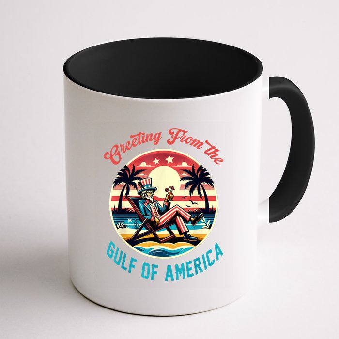 Greeting From The Gulf Of Usa America Trump Patriotic Gulf Mug