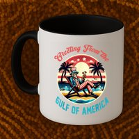 Greeting From The Gulf Of Usa America Trump Patriotic Gulf Mug