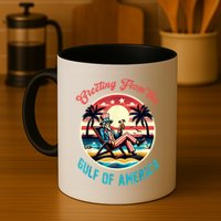 Greeting From The Gulf Of Usa America Trump Patriotic Gulf Mug