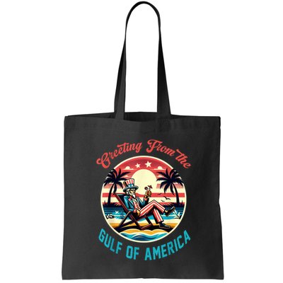 Greeting From The Gulf Of Usa America Trump Patriotic Gulf Bag