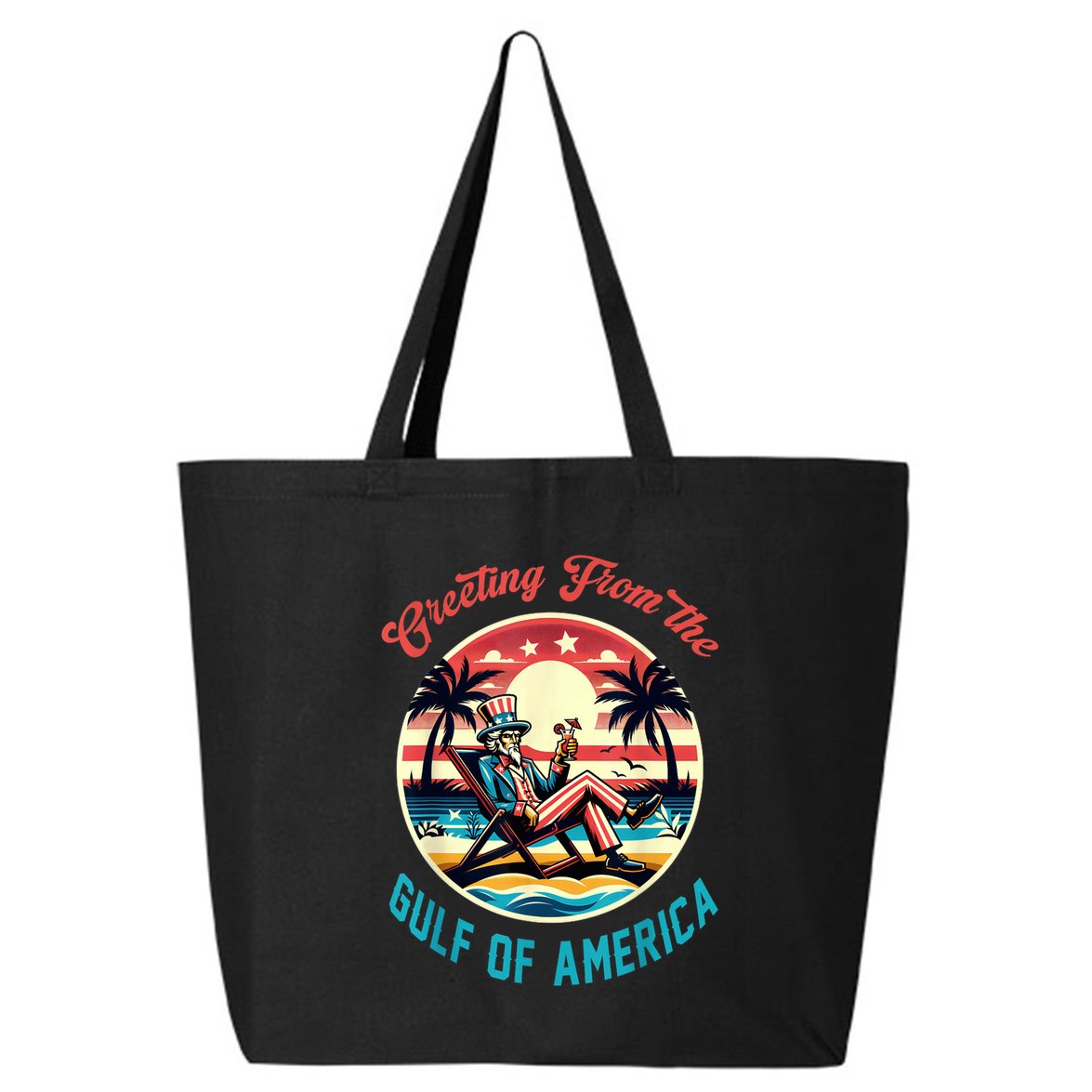 Greeting From The Gulf Of Usa America Trump Patriotic Gulf 25L Jumbo Tote