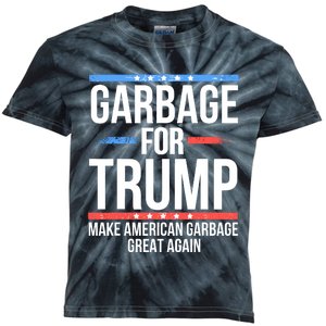 Garbage For Trump Kids Tie-Dye T-Shirt