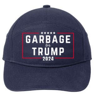 Garbage For Trump 7-Panel Snapback Hat