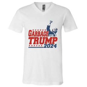 Garbage For Trump V-Neck T-Shirt