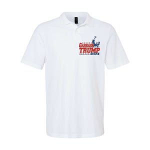 Garbage For Trump Softstyle Adult Sport Polo