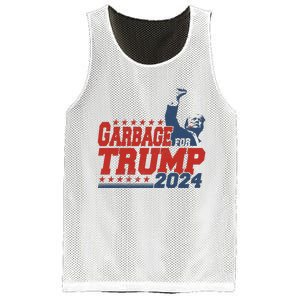 Garbage For Trump Mesh Reversible Basketball Jersey Tank