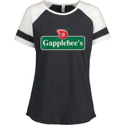 Gapplebee Funny Turbo Race Car Enthusiast Racing Enza Ladies Jersey Colorblock Tee