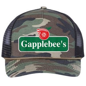 Gapplebee Funny Turbo Race Car Enthusiast Racing Retro Rope Trucker Hat Cap