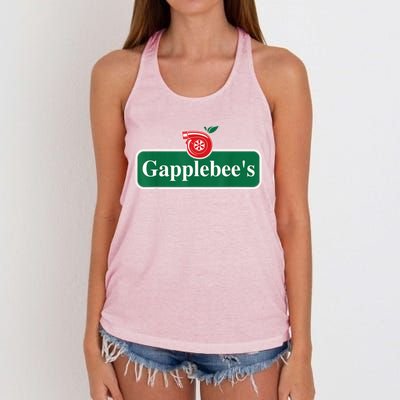 Gapplebee Funny Turbo Race Car Enthusiast Racing Women's Knotted Racerback Tank