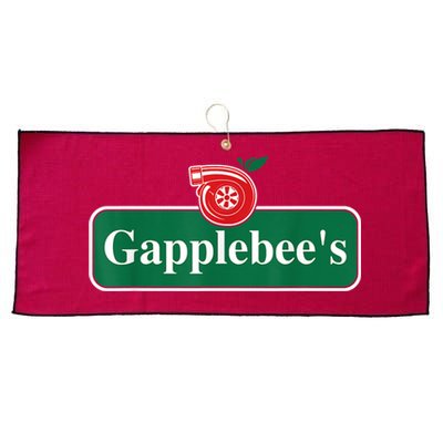 Gapplebee Funny Turbo Race Car Enthusiast Racing Large Microfiber Waffle Golf Towel