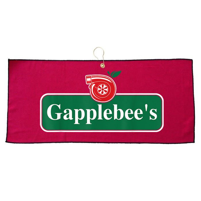 Gapplebee Funny Turbo Race Car Enthusiast Racing Large Microfiber Waffle Golf Towel