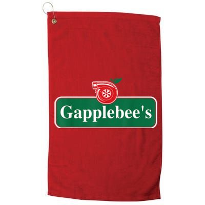 Gapplebee Funny Turbo Race Car Enthusiast Racing Platinum Collection Golf Towel