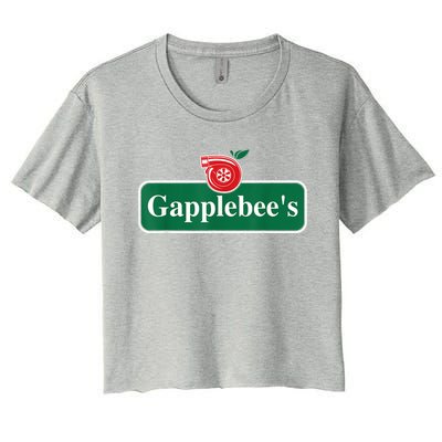 Gapplebee Funny Turbo Race Car Enthusiast Racing Women's Crop Top Tee