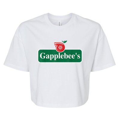 Gapplebee Funny Turbo Race Car Enthusiast Racing Bella+Canvas Jersey Crop Tee