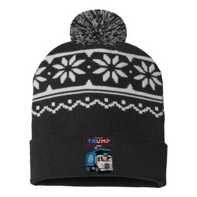 Garbage For Trump USA-Made Snowflake Beanie