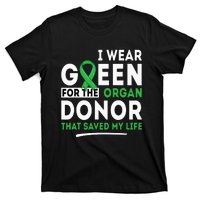 Green For The Organ Donor Transplant Kidney Liver Surgery T-Shirt