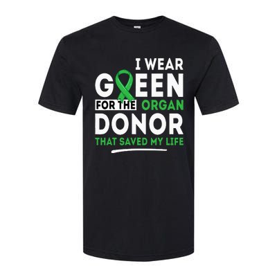 Green For The Organ Donor Transplant Kidney Liver Surgery Softstyle® CVC T-Shirt