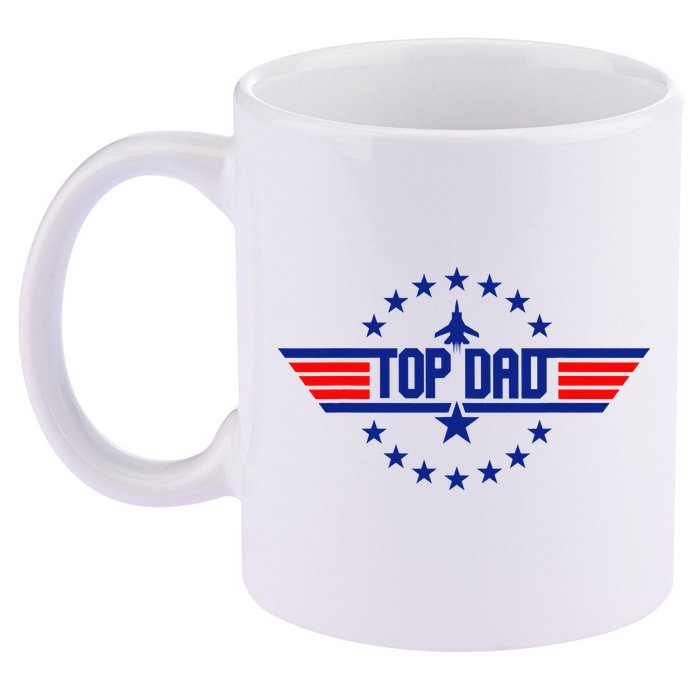 Gift from Top Dad Father's Day 11oz C Handle Ceramic Mug