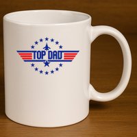 Gift from Top Dad Father's Day 11oz C Handle Ceramic Mug
