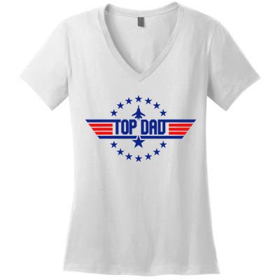 Gift from Top Dad Father's Day Women's V-Neck T-Shirt