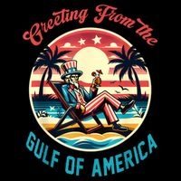 Greeting From The Gulf Of Usa America Trump Patriotic Gulf Backpack
