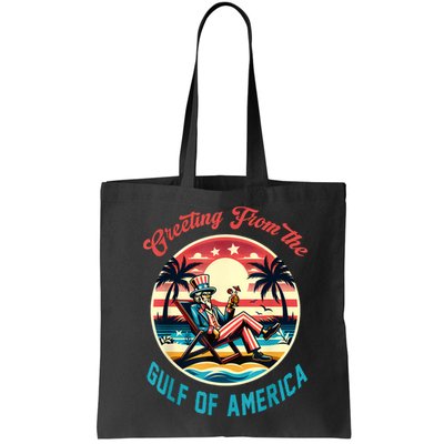 Greeting From The Gulf Of Usa America Trump Patriotic Gulf Bag