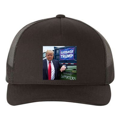 Garbage For Trump Funny Political Humor Photo Yupoong Adult 5-Panel Trucker Hat