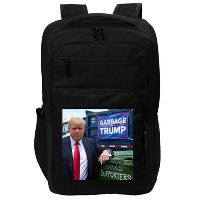 Garbage For Trump Funny Political Humor Photo Impact Tech Backpack