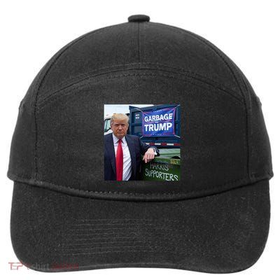 Garbage For Trump Funny Political Humor Photo 7-Panel Snapback Hat
