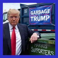 Garbage For Trump Funny Political Humor Photo T-Shirt