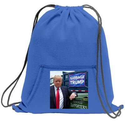 Garbage For Trump Funny Political Humor Photo Sweatshirt Cinch Pack Bag