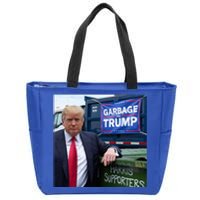 Garbage For Trump Funny Political Humor Photo Zip Tote Bag