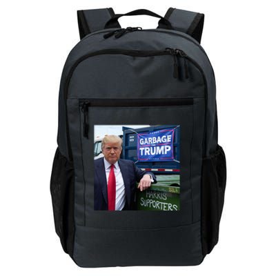 Garbage For Trump Funny Political Humor Photo Daily Commute Backpack