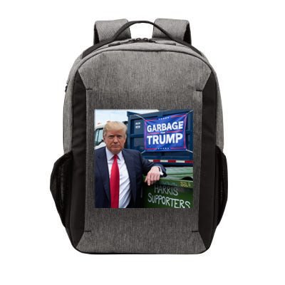 Garbage For Trump Funny Political Humor Photo Vector Backpack