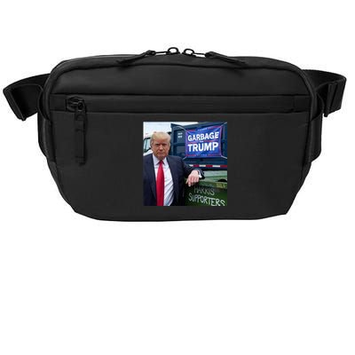 Garbage For Trump Funny Political Humor Photo Crossbody Pack