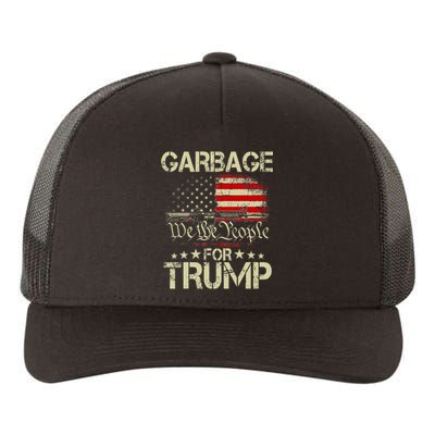 Garbage For Trump 2024 Tees Trump Supporter Us Flag Yupoong Adult 5-Panel Trucker Hat