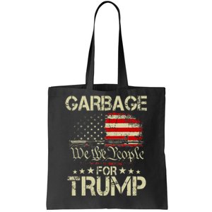 Garbage For Trump 2024 Tees Trump Supporter Us Flag Tote Bag