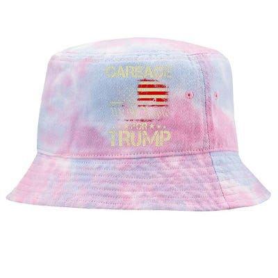 Garbage For Trump 2024 Tees Trump Supporter Us Flag Tie-Dyed Bucket Hat