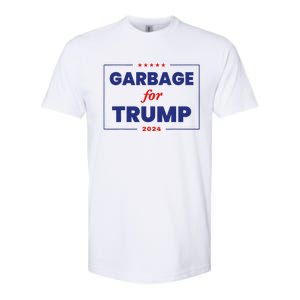 Garbage For Trump 2024 Funny Trump Supporter Softstyle CVC T-Shirt