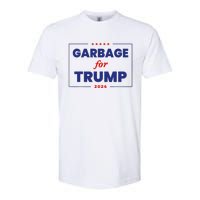 Garbage For Trump 2024 Funny Trump Supporter Softstyle CVC T-Shirt