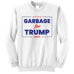 Garbage For Trump 2024 Funny Trump Supporter Sweatshirt