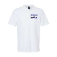 Garbage For Trump 2024 Funny Trump Supporter Softstyle Adult Sport Polo