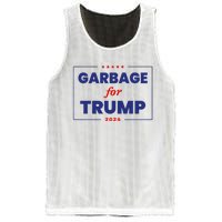 Garbage For Trump 2024 Funny Trump Supporter Mesh Reversible Basketball Jersey Tank