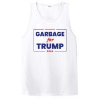 Garbage For Trump 2024 Funny Trump Supporter PosiCharge Competitor Tank