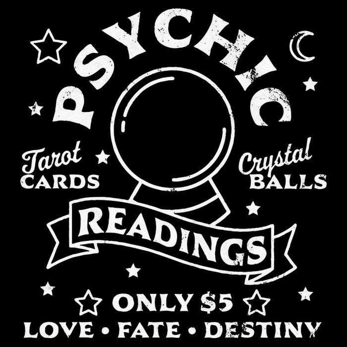 Gypsy Fortune Teller Psychic Readings Tarot Crystal Ball Cooling Performance Crew T-Shirt