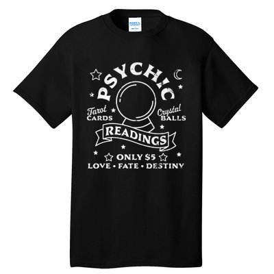 Gypsy Fortune Teller Psychic Readings Tarot Crystal Ball Tall T-Shirt