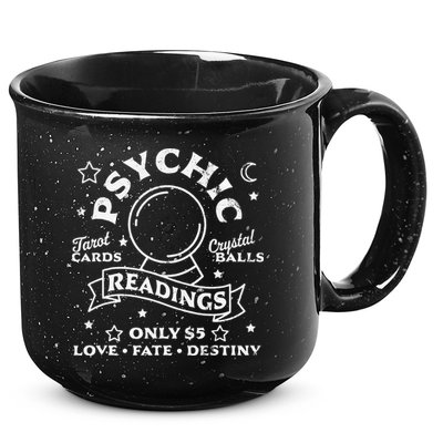 Gypsy Fortune Teller Psychic Readings Tarot Crystal Ball 15oz Campfire Ceramic Mug