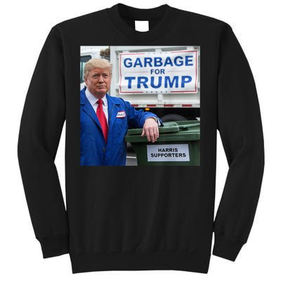 Garbage For Trump Funny Political Humor Photo Sweatshirt