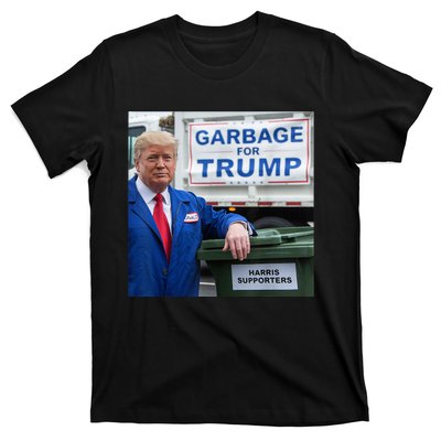 Garbage For Trump Funny Political Humor Photo T-Shirt