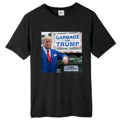 Garbage For Trump Funny Political Humor Photo Tall Fusion ChromaSoft Performance T-Shirt